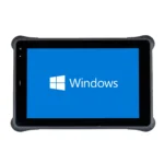 Maple Systems RT1110A, 10" Rugged Tablet with Windows 11 or Linux OS options front view showing front camera, USB-A 3.0 port, and Windows 11