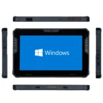 Maple Systems RT1211, 11″ Rugged Tablet with Windows 11 or Linux OS options, all sides image showing all of the available I/O ports Maple Systems RT1211, 11" Rugged Tablet with Windows 11 or Linux OS options, all sides image showing all of the available I/O ports