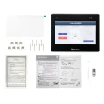 cMT3102Xv2R 10.1" High Performance HMI with Built-in RFID Whats in the Box Image with RFID Log-in Screen.