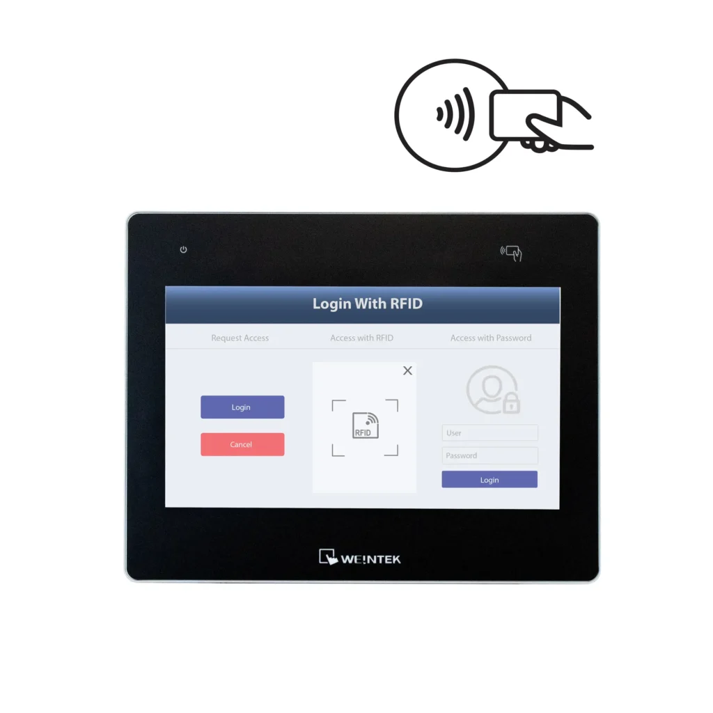 Maple Systems 10.1" High Performance HMI with built-in RFID scanner