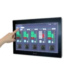 Maple Systems 21.5" cMT3218XP High Performance HMI 3 quarter image with capacitive touch functionality
