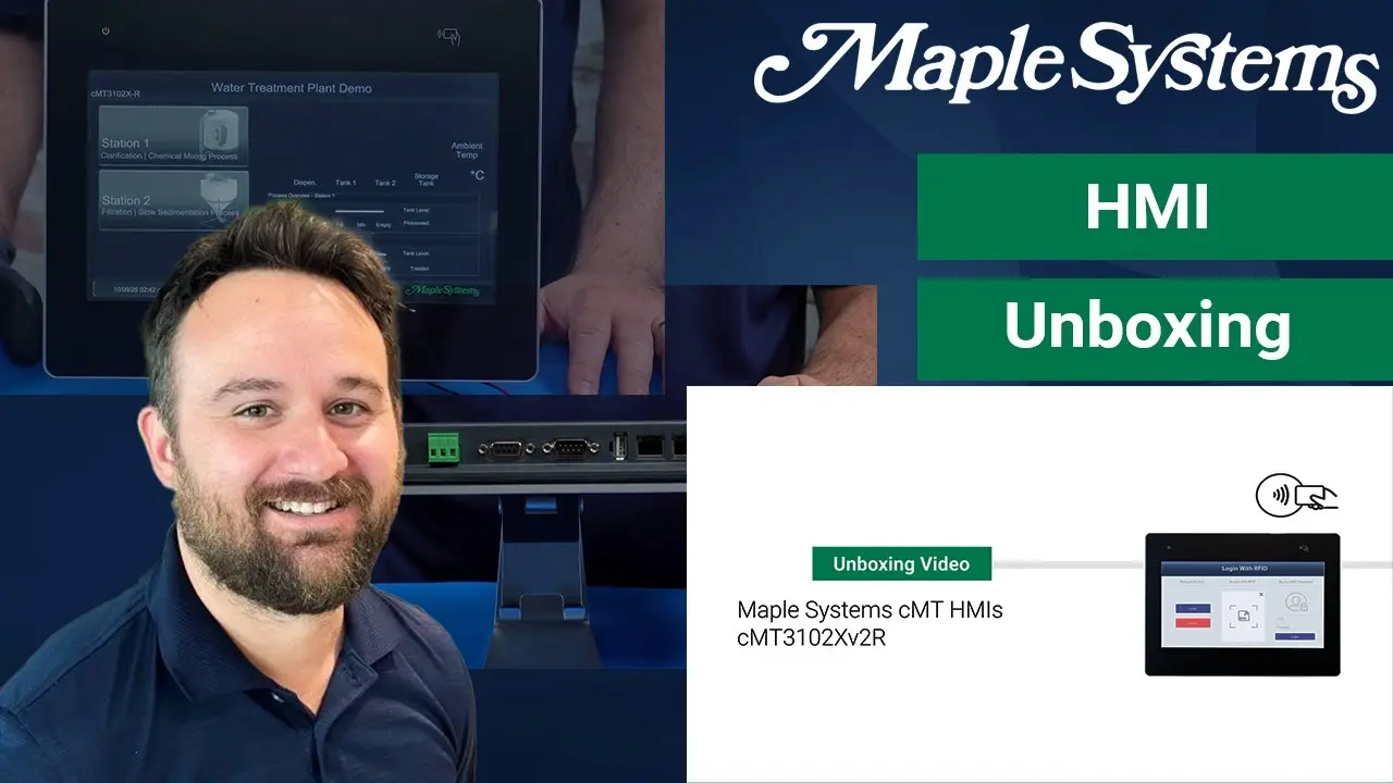Unboxing a Maple Systems HMI – cMT3102Xv2R