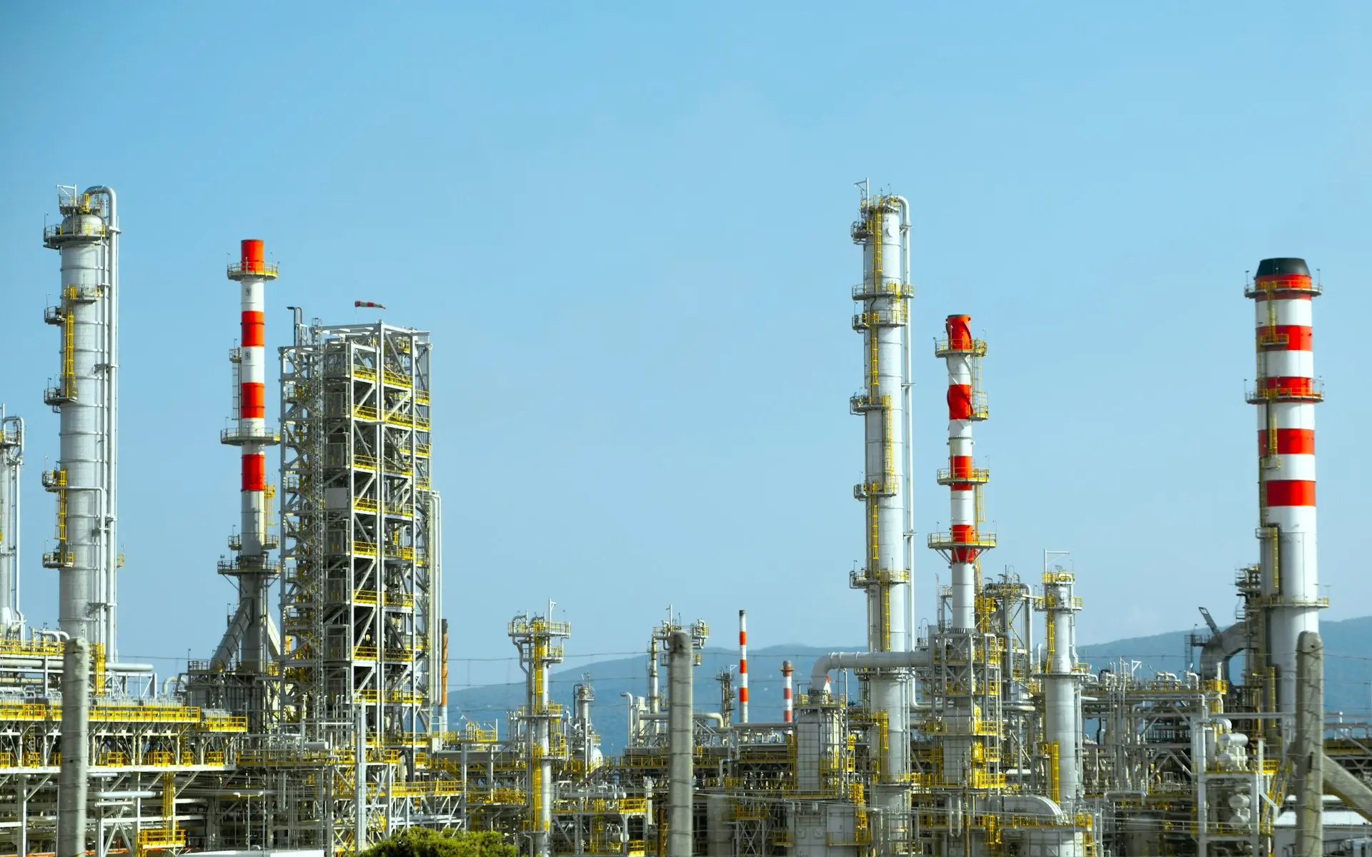 Industrial Energy Factory A view of facility that produces energy for industrial processes