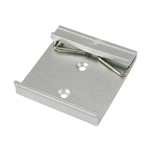 IPC2610A replacement DIN Rail Mounting Clip, Aluminum, 44mm wide, screws included. Provides secure DIN Rail mounting,