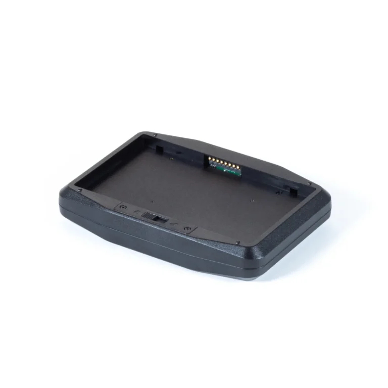 Battery Charger, Dual Bay for RT1211A Series Rugged Tablets with Swappable Batteries - allows you to keep two batteries charged and ready.