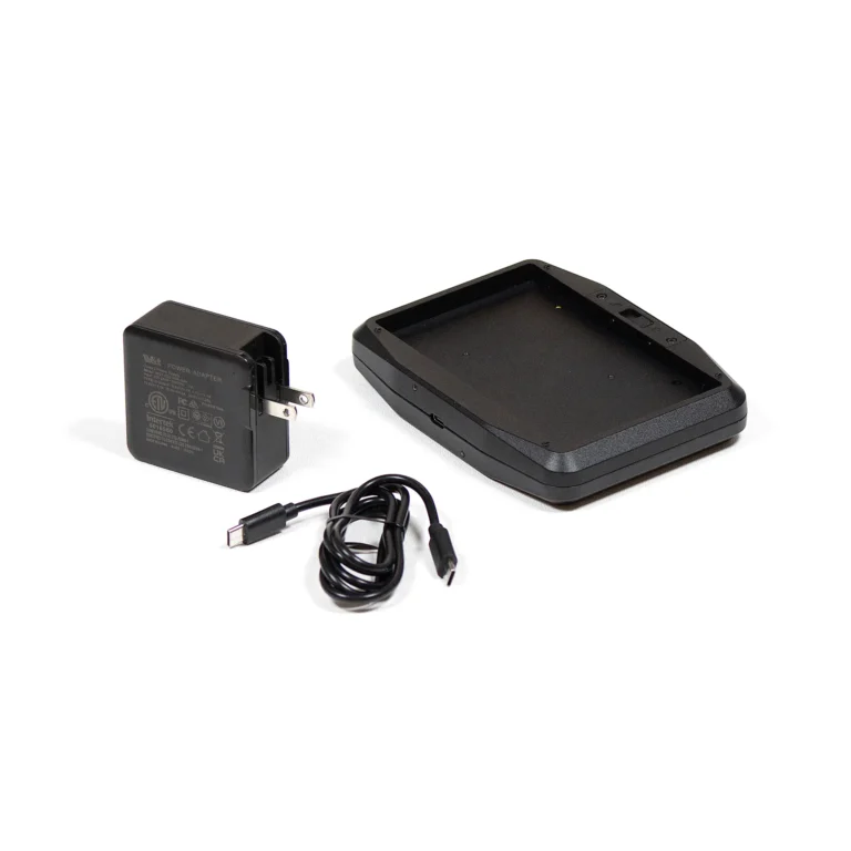 This accessory kit includes Dual Bay Battery Charger, Power Adapter, and USB Type-C Cable