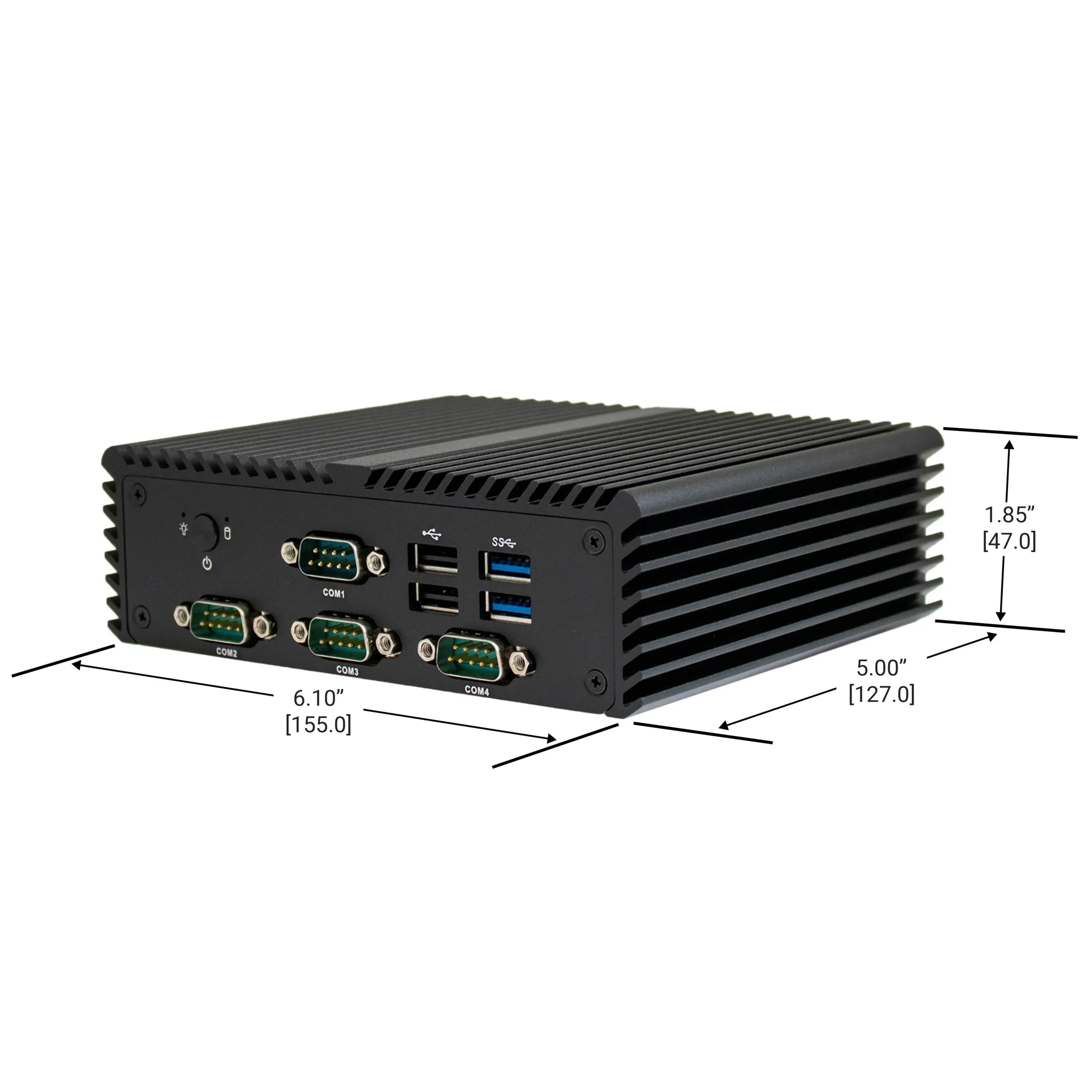 IPC2110A_Dimension-view IPC2110A | Mini Fanless Industrial PC - Dimensional View