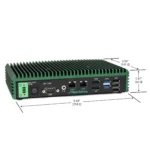IPC2411A_Dimension-view Industrial Box PC | fanless, extended operating temperature range - Dimensional View