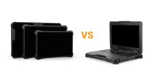 A group of rugged Tablets versus a rugged laptop