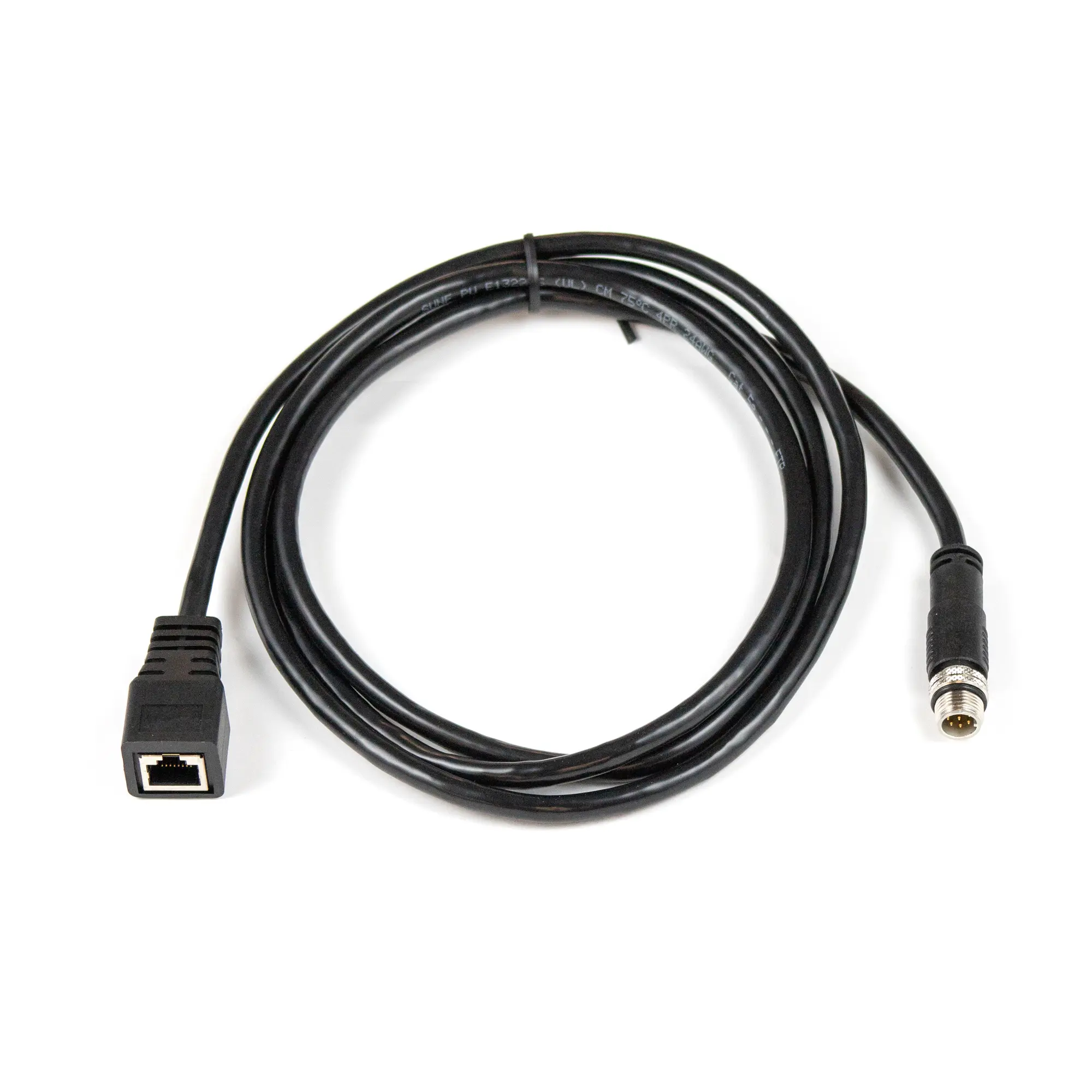 Water-Proof-M12-RJ45-Cable-7431-0141 Cable, M12-to-RJ45, ~5 Ft (1.8m) Maple Systems PC8000 Series