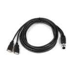 Water-Proof-M12-USB-Cable-7431-0140 Cable, M12-to-USB Type A Socket, ~5 Ft (1.8m) Maple Systems PC8000 Series