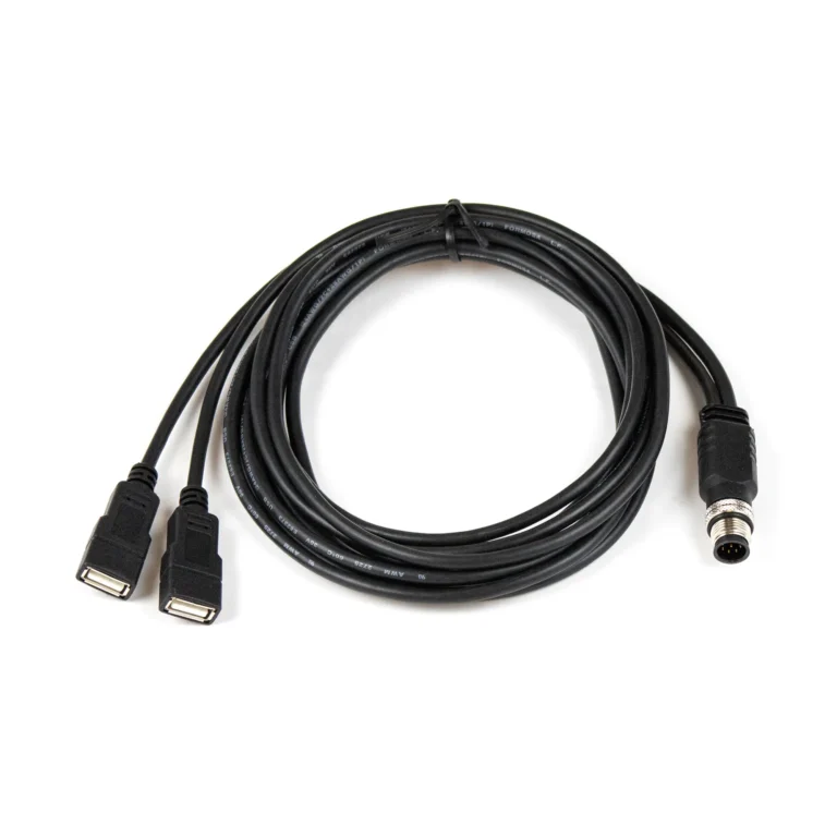Cable, M12-to-USB Type A Socket, ~5 Ft (1.8m) Maple Systems PC8000 Series