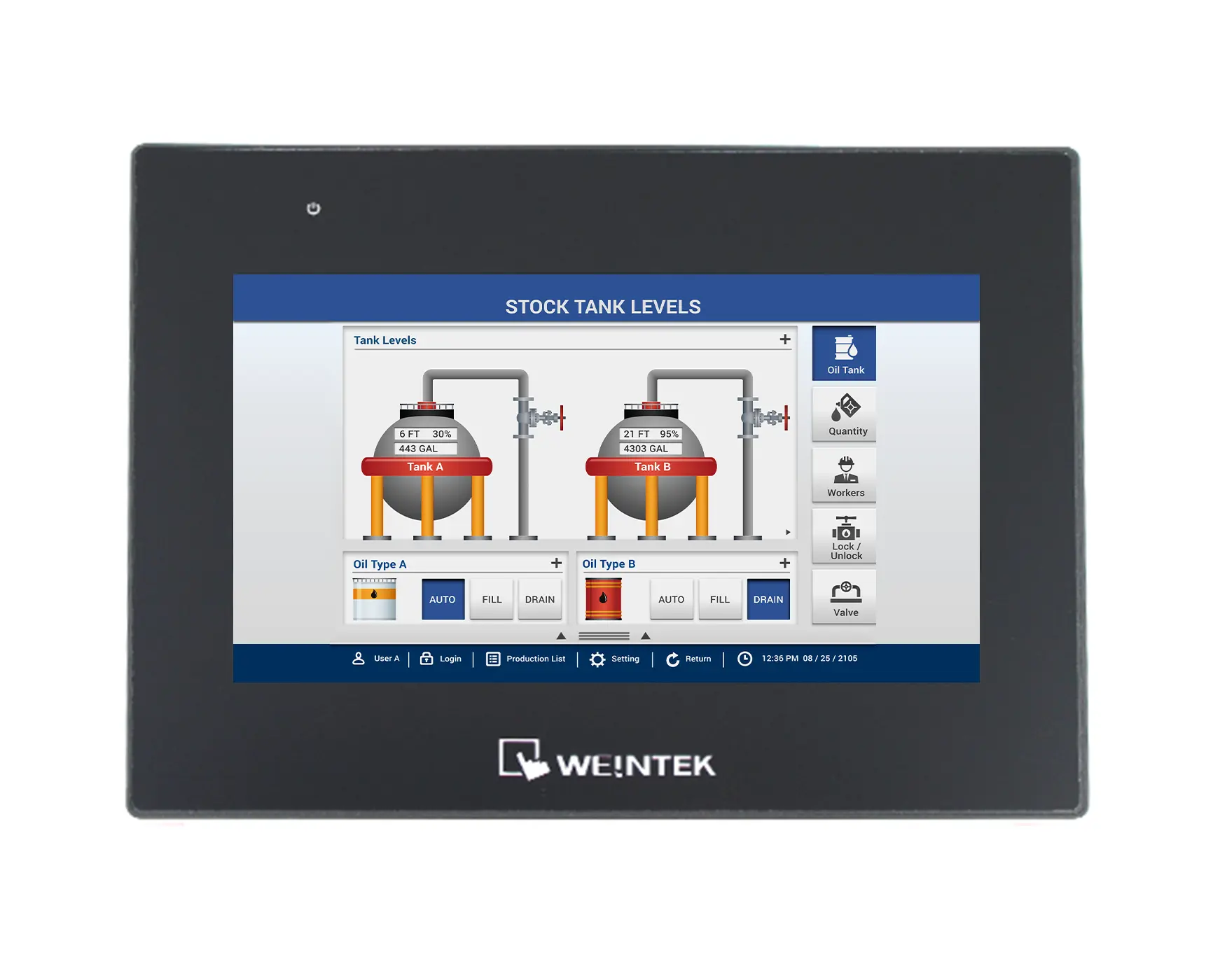 cMT3072XHT_Front-view_full Oil Screen Maple Systems 7" C1D2 cMT3072XHT HMI for Oil and Gas Industry