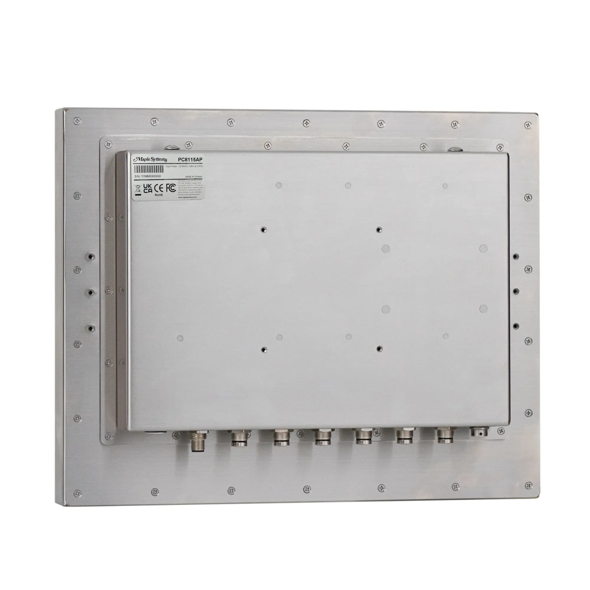 15" stainless steel industrial panel PC with IP66/IP69K protection, fanless design, and Intel® processor options. Ideal for food, beverage, outdoor kiosk and self service, and automation environments requiring durability and hygiene.