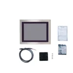 Our 15.6" waterproof industrial panel PC, PC8116AP comes with a VESA mounting kit and M12 power cable with each purchase.