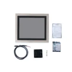 Our 17" waterproof industrial panel PC, PC8117AP comes with a VESA mounting kit and M12 power cable with each purchase.