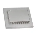 PC8117AP-Rear Angle View 17" stainless steel industrial panel PC with IP66/IP69K protection, fanless design, and Intel® processor options. Ideal for food, beverage, outdoor kiosk and self service, and automation environments requiring durability and hygiene.