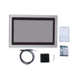Our 21.5" waterproof industrial panel PC, PC8121AP comes with a VESA mounting kit and M12 power cable with each purchase.