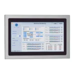 21.5" stainless steel industrial panel PC with IP66/IP69K protection, fanless design, and Intel® processor options. Ideal for food, beverage, outdoor kiosk and self service, and automation environments requiring durability and hygiene.