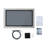 Our 24" waterproof industrial panel PC, PC8124AP comes with a VESA mounting kit and M12 power cable with each purchase.