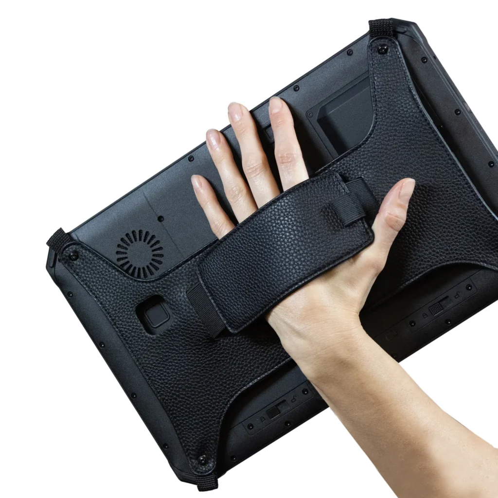 Maple Systems Rugged Tablets come with a hand strap, in the box, with each purchase