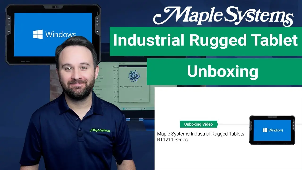 Unboxing a Maple Systems Industrial Rugged Tablet – RT1211 Series