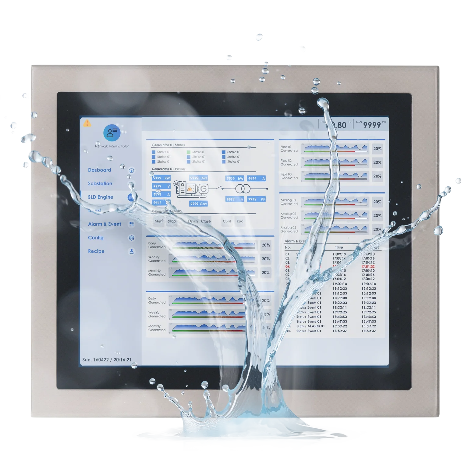 Maple Systems Waterproof PC's are IP66/IP69K on all sides