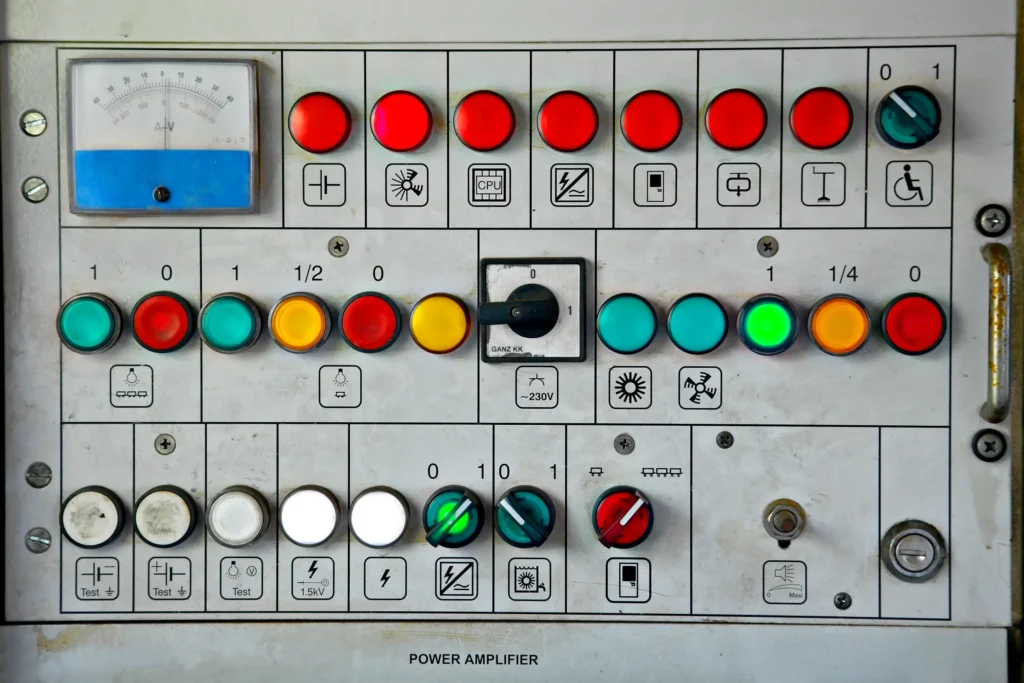Control Panel with Buttons