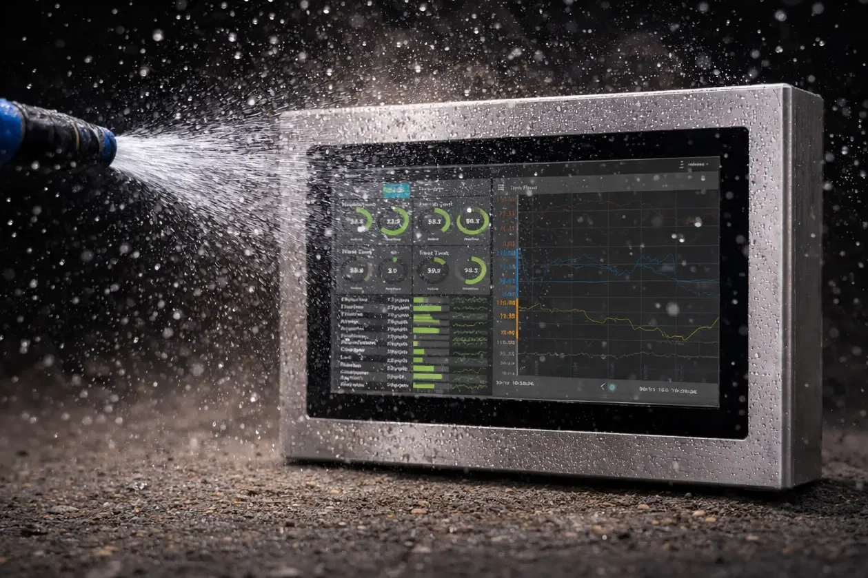 Partial Washdown and Sanitization image used in Maple Systems Article about Industrial Panel PC Selection by Environment
