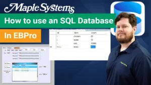 How to use SQL with a Maple Systems HMI