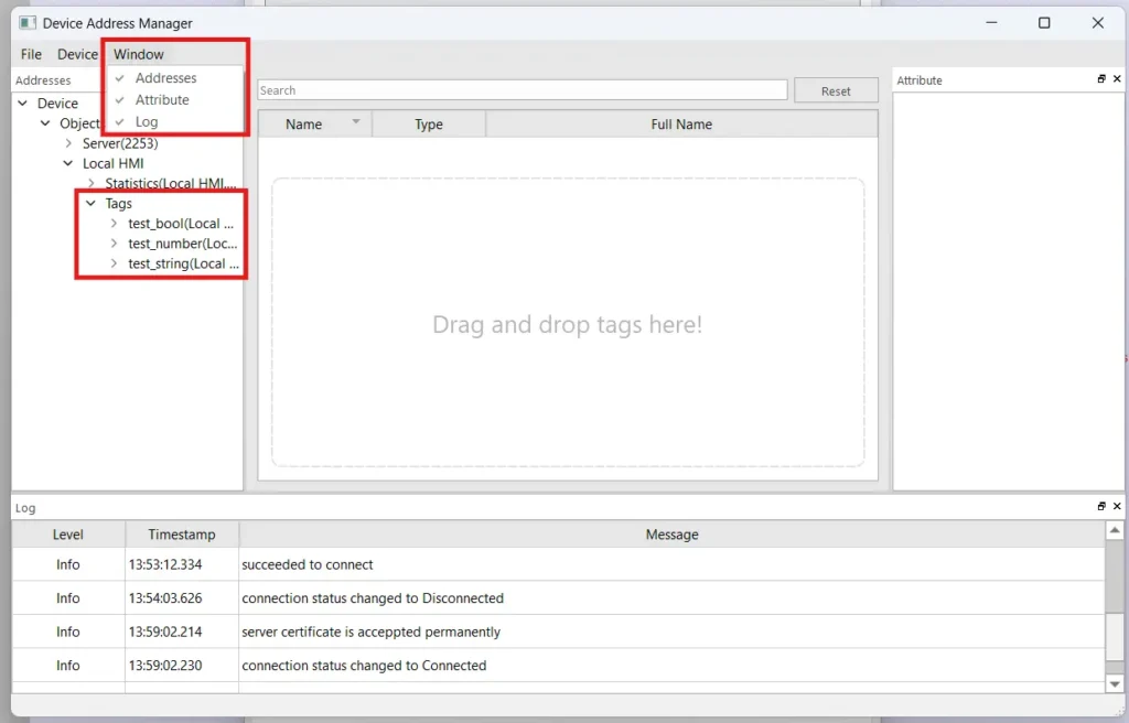 OPC UA direct importing of server tags into EBPro