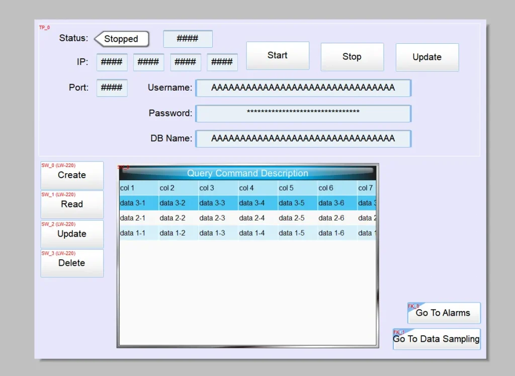 How to use SQL with a Maple Systems HMI