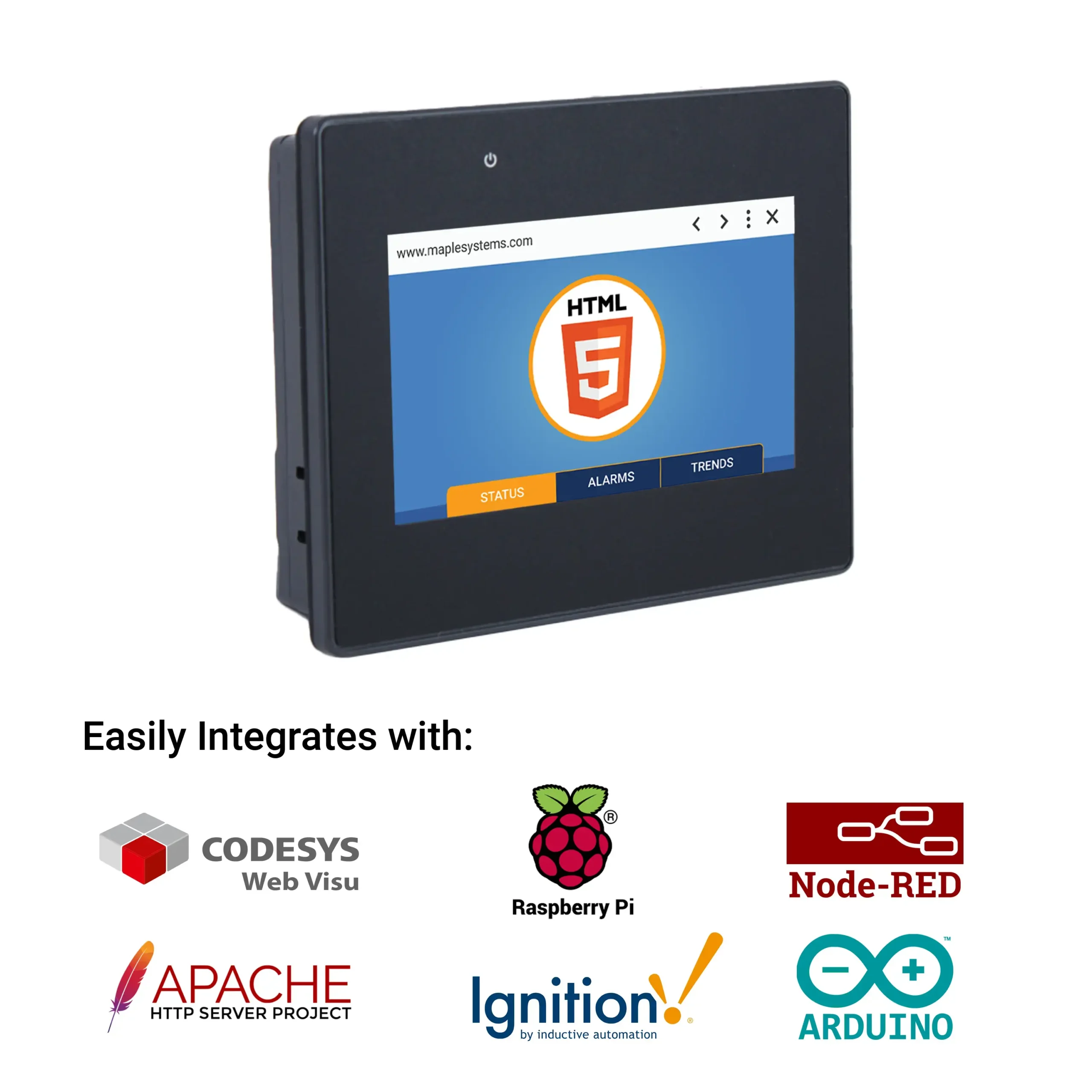 cMT2058XHW 4.3" Web HMI with built-in Chromium V132 Browser
