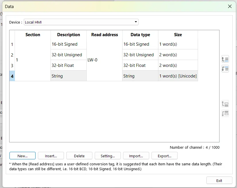 An example of various addresses being data sampled in EBPro