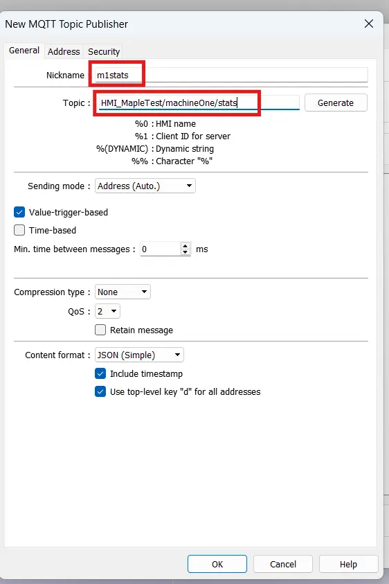 MQTT Publish Initialization in EBPro