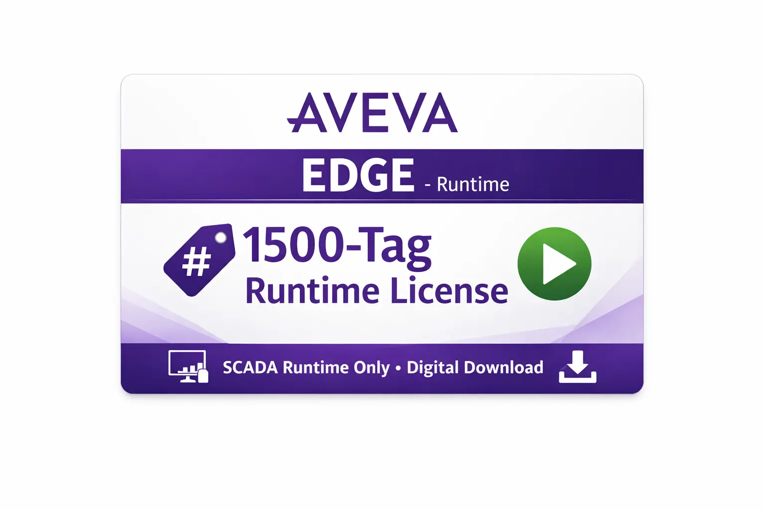 Aveva Edge 1500-Tag SCADA Runtime License for Maple Systems IPC and Panel PC.