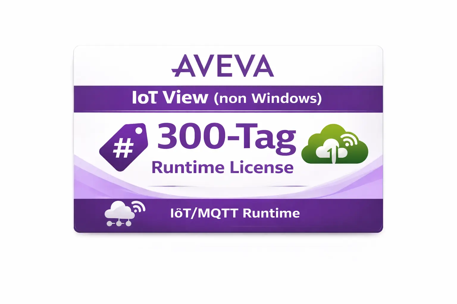 Aveva Edge 300-Tag IoT View Runtime License for Maple Systems IPCs and Panel PCs.