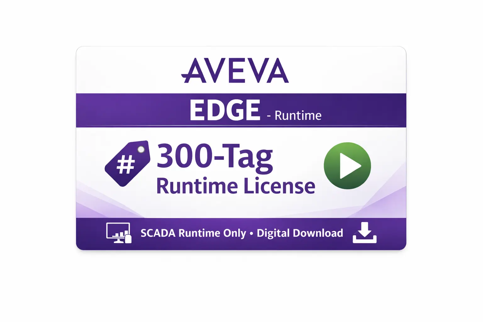 Aveva Edge 300-Tag SCADA Runtime License for Maple Systems IPC and Panel PC