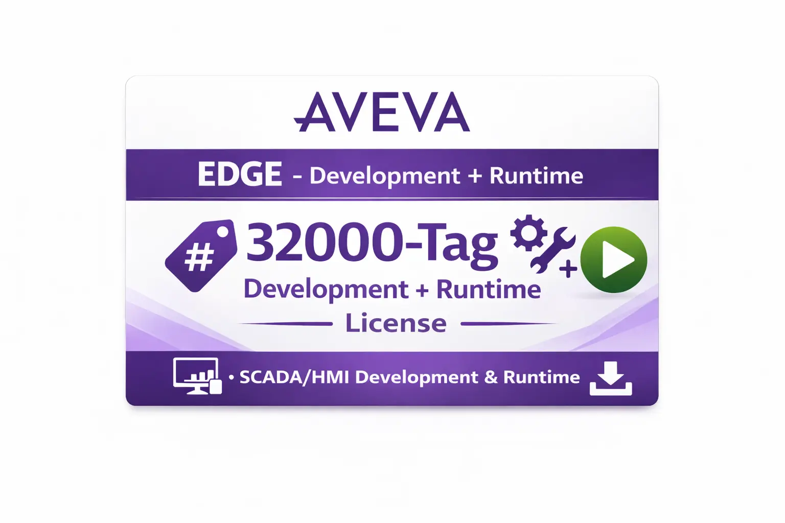 Aveva Edge 32000-Tag SCADA Development + Runtime License for Maple Systems IPCs and Panel PCs