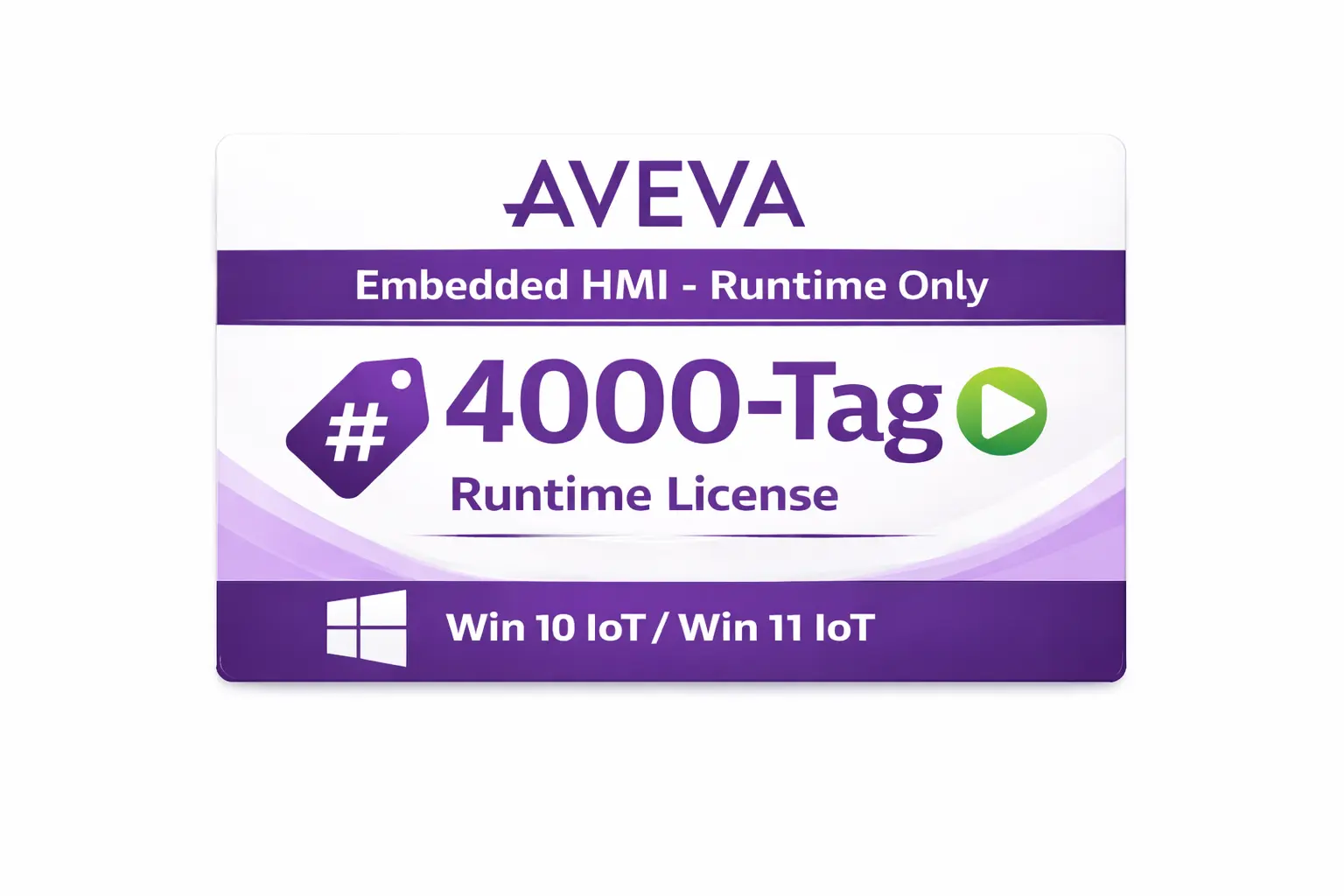 Aveva Edge 4000-Tag Embedded HMI Runtime License for Maple Systems IPC and Panel PC