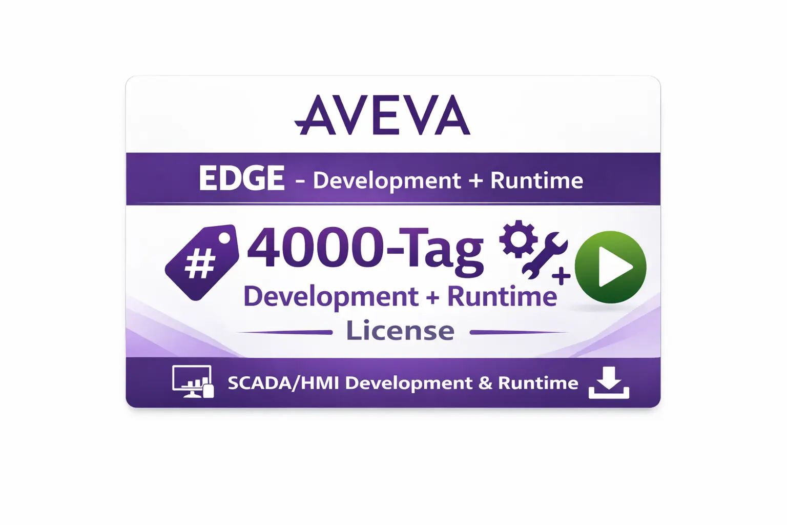 Aveva Edge 4000-Tag SCADA Development + Runtime License for Maple Systems IPCs and Panel PCs