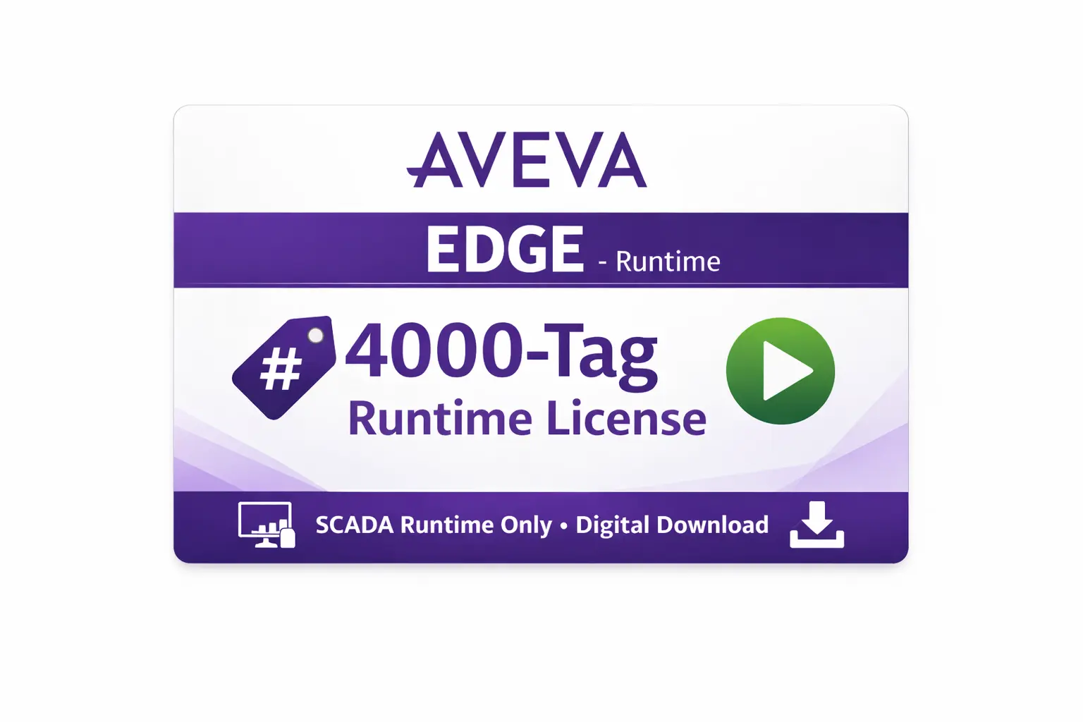 Aveva Edge 4000-Tag SCADA Runtime License for Maple Systems IPC and Panel PC