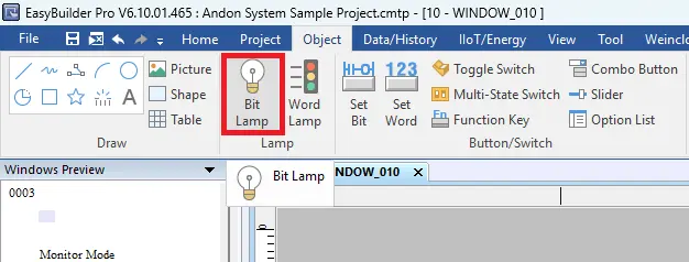 EBPro Project adding bit lamps