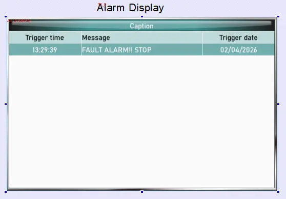 EBPro Project adding the alarm display into the project