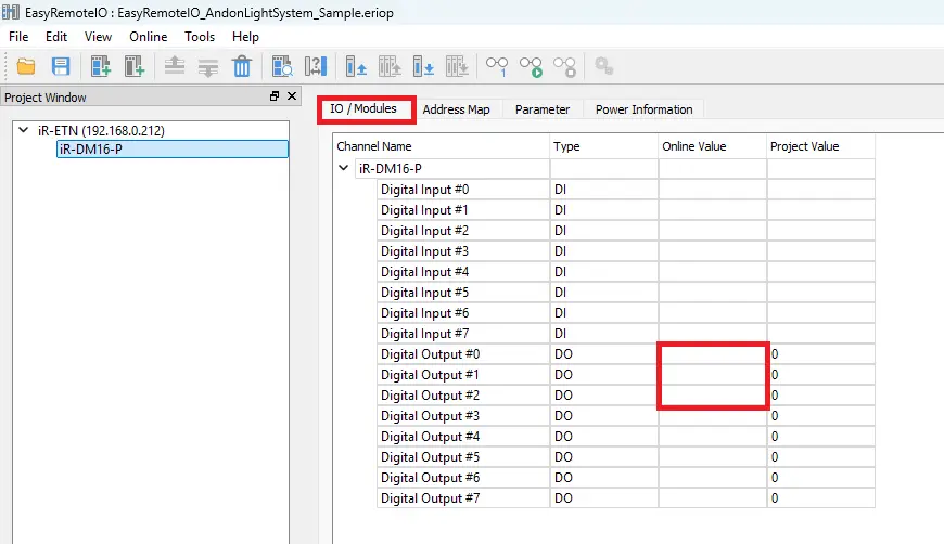 How to Connect an Andon System to a Maple Systems HMI - Remote IO Settings