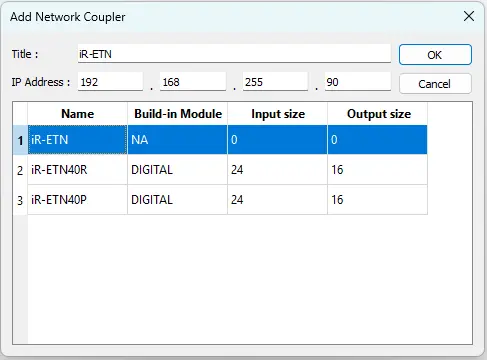 EasyRemoteIO adding a network coupler EasyRemoteIO adding a network coupler into the project