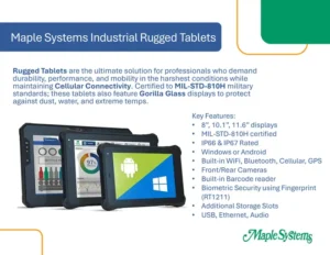 Industrial Rugged Tablets Flyer