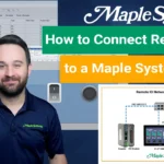 youtube thumbnail for how to connect to a remote I/O to a Maple Systems HMI tutorial page