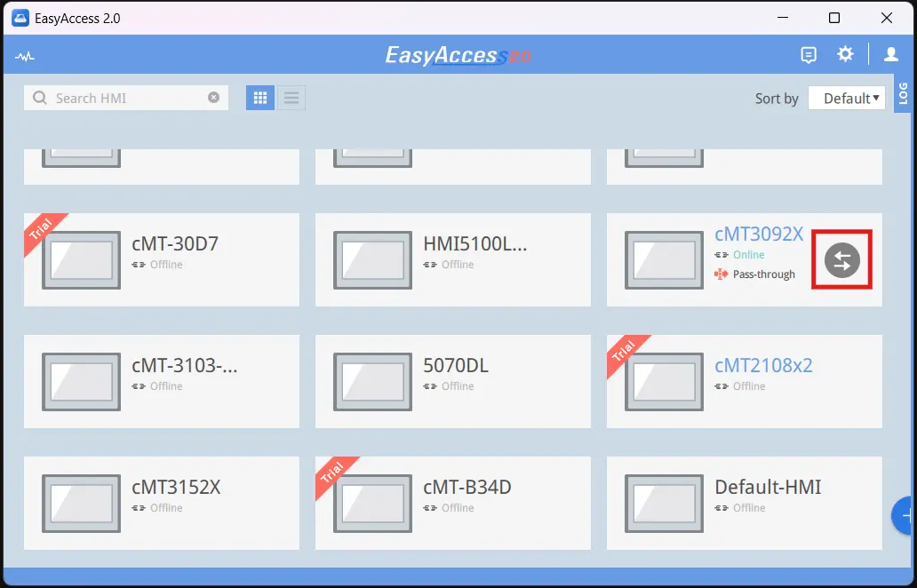Remote Connecting to an HMI in EA2