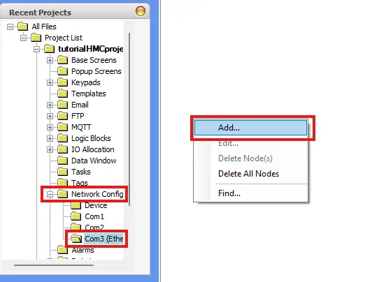 Creating a New Ethernet Connection in MAPware-7000